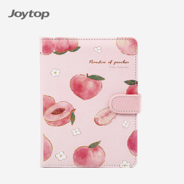Wholesale Peach Design Custom Printed PU Leather Journal Notebook