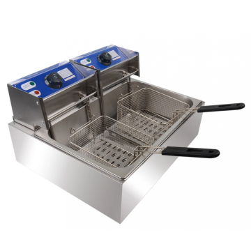 Stainless steel electric fryer in the restaurant