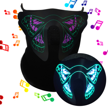 El Light up Mask - Custom El Flashing Christmas Sound Activated Party Masks