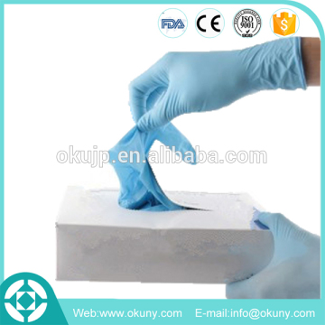 Natural Disposable Blue Nitrile Glove for Powder Free