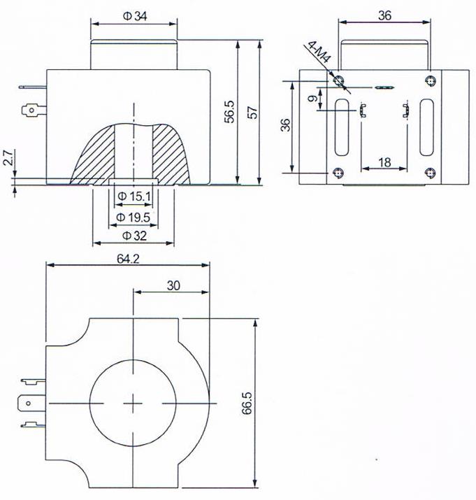 Dimension of BB15045054 Solenoid Coil: