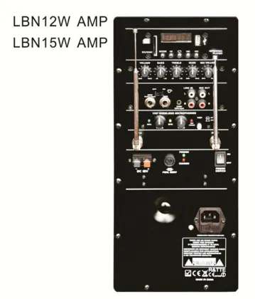 Promotional DJ Loud Bass Speaker With Handle And Wheels