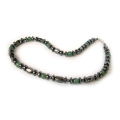 Collier pierres précieuses en hématite avec fermoir vert Aventurine + hématite