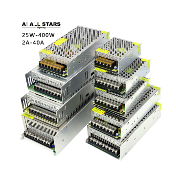 AC DC SMPS Power Supplies 5V 12V 24V 36V 48V 60W 100W 150W 200W 400W untuk pencahayaan LED