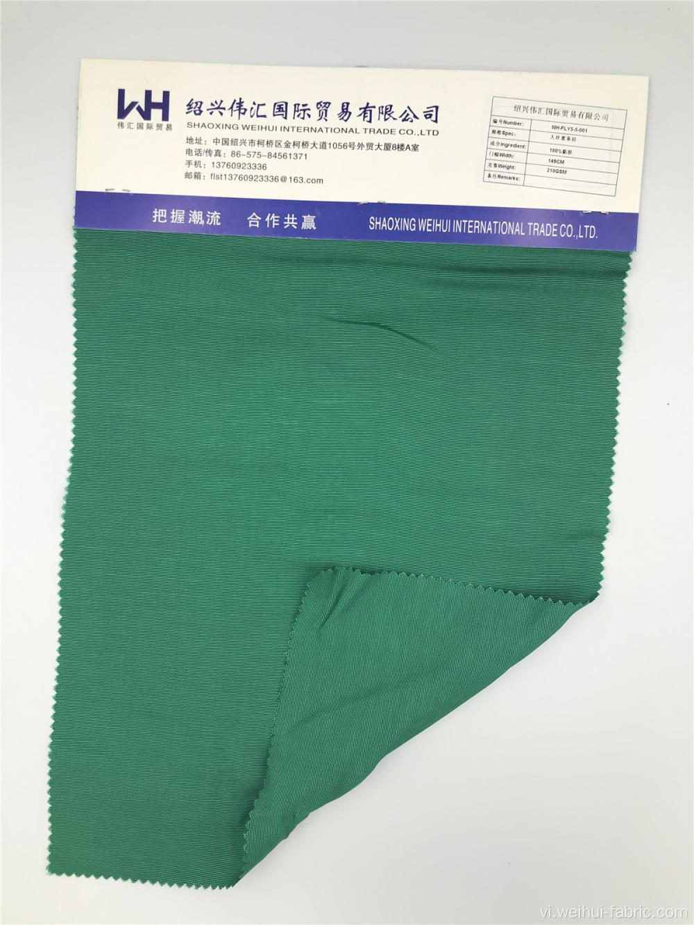 Vải dệt thoi 100% Viscose màu xanh lá cây chất lượng cao