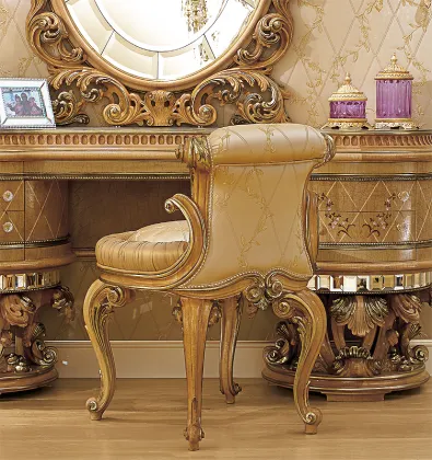 Imperial Wood Carving Luxury Palace Bedroom Furniture - Dressing Table