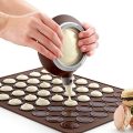 48 lubang macarons silikon baking mat baking acuan