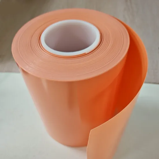 orange color pvc pvdc film high barrier sheet