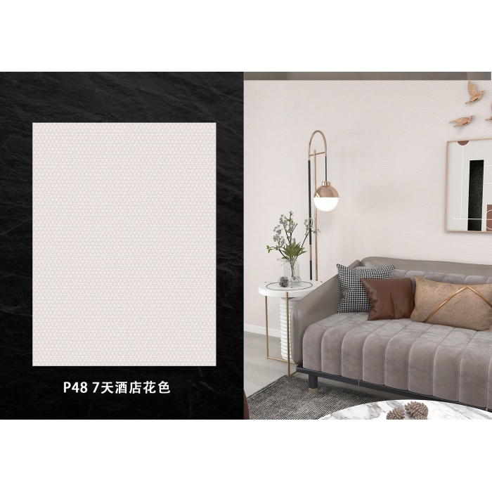 แผงผนัง SPC ที่ทนทานการบำรุงรักษาต่ำสไตล์มินิมอล