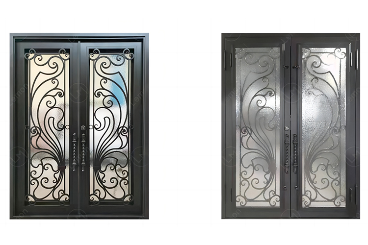 wrought iron entry doors