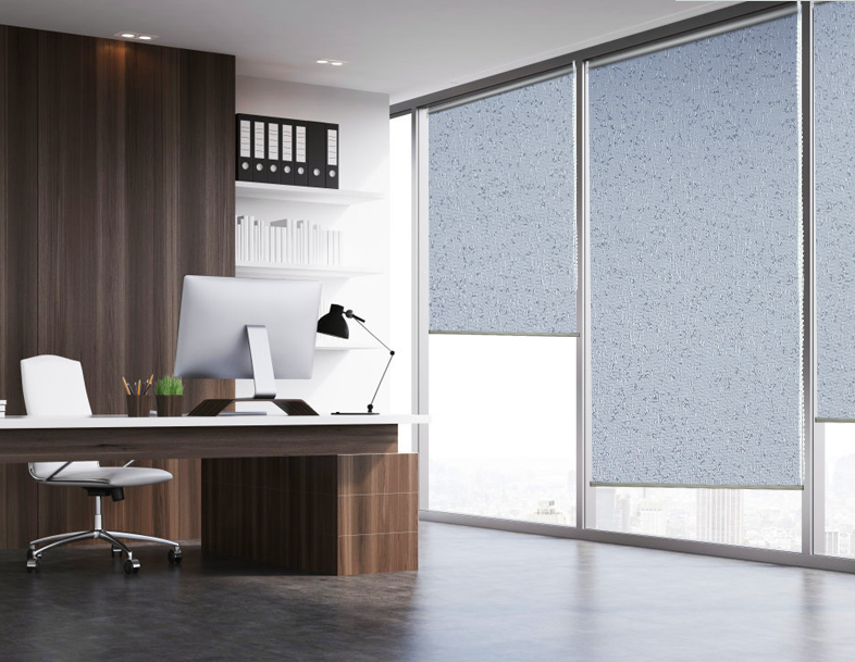 Cortinas enrollables ciegas Jacquard teñidas