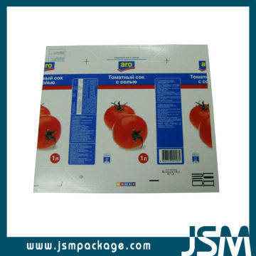 Aseptic paper camay pac brick pak baseline beverage shelf packaging