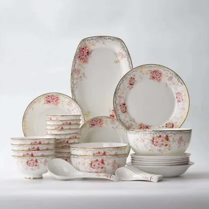 Wholesale European Style Stoneware Brands Ceramic Dinnerware