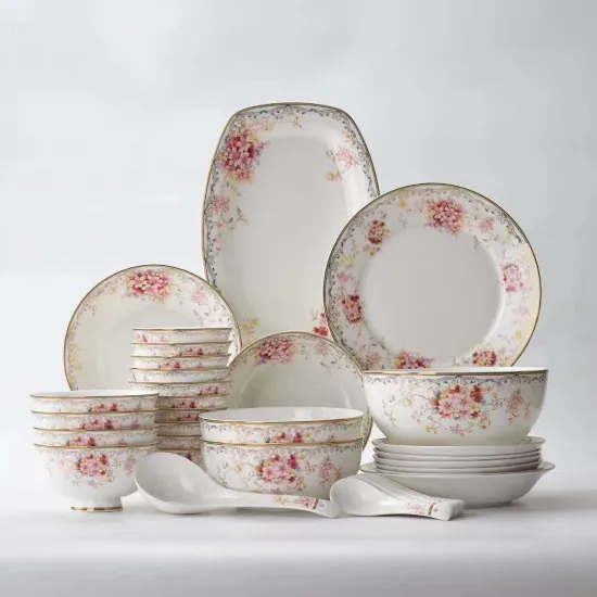 Wholesale European Style Stoneware Brands Ceramic Dinnerware