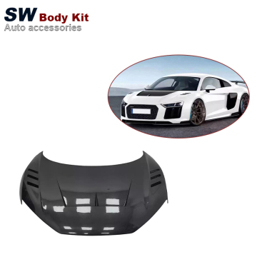 Carbon Fiber Hood for Audi R8 2017+ - Upgrade Modification Kit