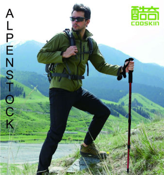 2015 Decorative telescopic aluminium alloy alpenstock walking stick