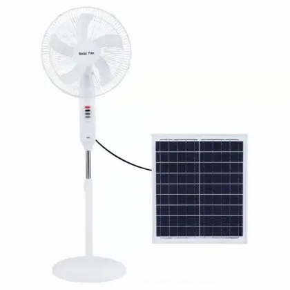 2022 New Solar Ventilateur: 12V Rechargeable Solar Stand Fan