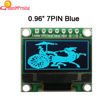 0.96" OLED display module, 128 x 64 resolution, available in blue