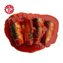 Sardinas enlatadas de calidad Pescado en salsa de tomate 155g