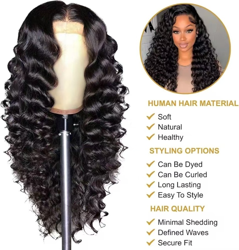 13×4 HD Lace Deep Wave Wig 200% Density Pre‑cut Lace