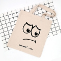 Custom eyes face canvas shopping hand bags