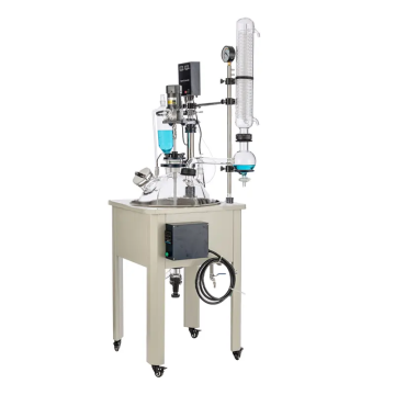 HC Customised 50L Glass Reactor with Oil Bath Heating for Chemical Reaction Separation Extraction