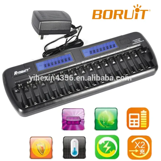 New 12V 16 Slot LCD Smart Battery Charger for AA AAA Ni-MH Ni-Cd