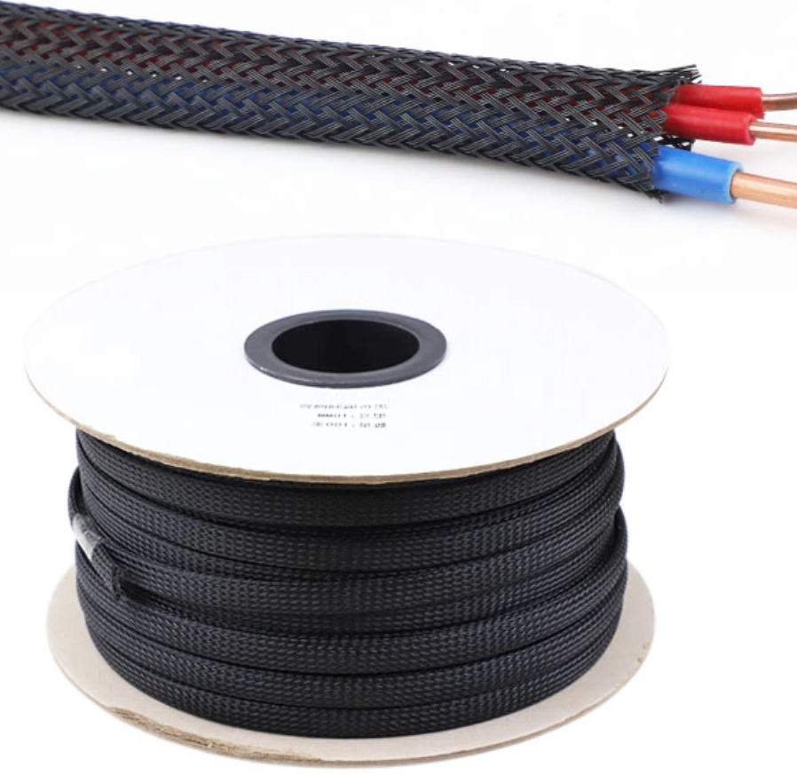 Wear-resistant automotive PET braided sleeving