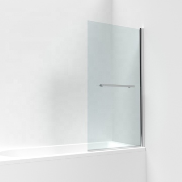 Bathroom Swing Door with Fixed Panel and Towel Rail