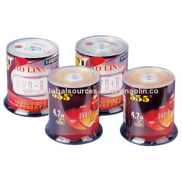 Blank DVD-R/DVD+R Discs with 100 Pieces of Cake Case
