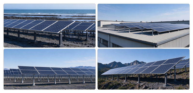 basalt fiber solar mounting system application