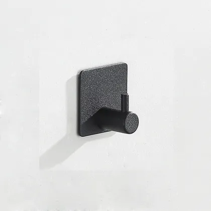 Bathroom Black Stainless Steel Hook Single Wall Hook