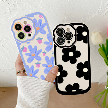 Flower Patterned Phone Cases for iPhone 11, 13, 14 Pro Max & iPhone 12: Durable TPU Back Cover