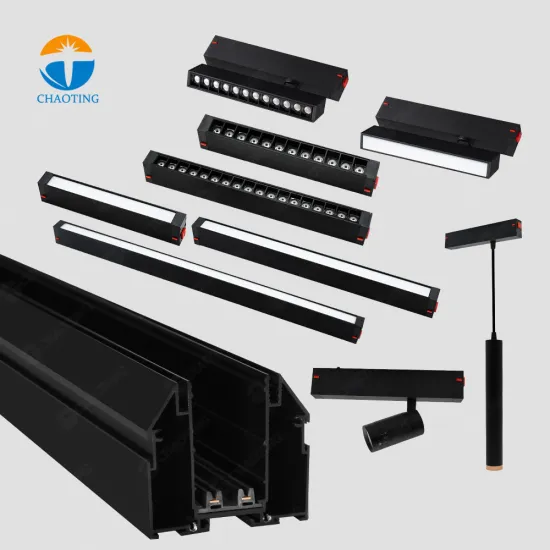 220V LED Magnetic Rail Track Lights for PVC Stretch Ceilings