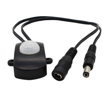 Capteur PIR DC5-24V 5A pour la détection humaine avec connecteur DC: technologie de capteur de mouvement avancé