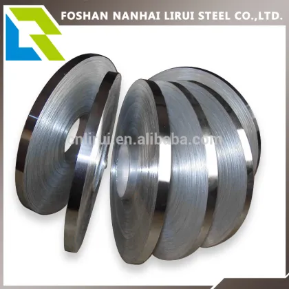 Narrow stainless steel strips