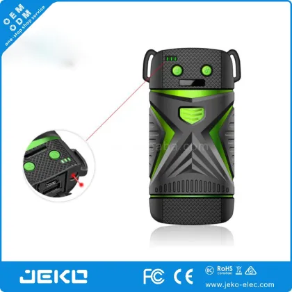 Outdoor powerbank waterproof Powerbank 5200Mah with laser pointer and LED flash light outdoor battery