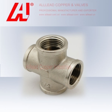 Chrome Plated Brass Fitting Cross