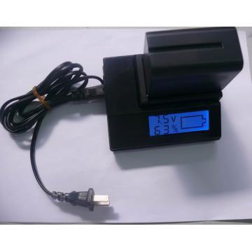LCD camera battery quick charger
