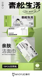 Premium Disposable Facial Towelettes – 72-Piece Soft Hygiene Pack
