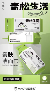 Premium Disposable Facial Towelettes – 72-Piece Soft Hygiene Pack