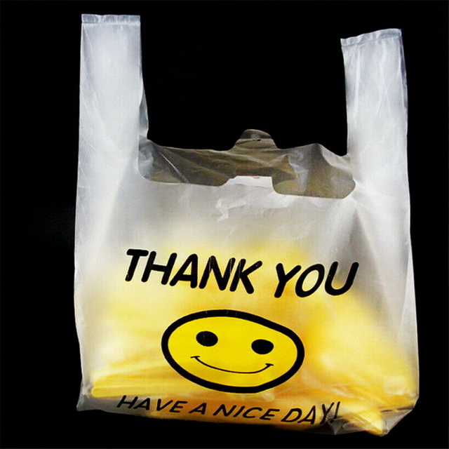 High Density Disposable Polyethylene Plastic Frosted Packaging Shopping Produce Carry Food Grocery Shopping Bag