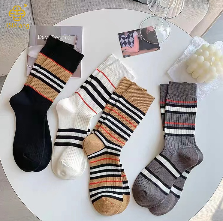 Korean style college style color matching socks