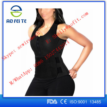 Free Sample Neoprene Sweat Saunna Vest With Pocket Seamless Body Shaper