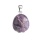 Amethyst Foot Keychain 22x25mm Children Feet Palm Feet Stone Pendant Key Accessories