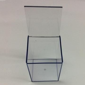 プラスチック正方形の透明な収納ボックス