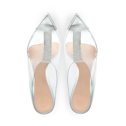 Kemayanni 2025 Transparent Diamond Slippers - Wholesale High-heeled Slippers Size 34-46