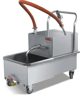 Commercial Oil Filter Machine for Cars and Restaurants - Used Deep Fryer Oil Filter Cart for Sale