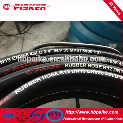 Wire braided oil hose