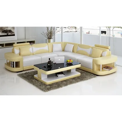 U Shaped 7 Seater Corner Sofa Set - Factory Wholesale Living Room Combination Sofa
